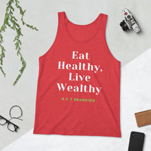 Load image into Gallery viewer, Your Health is your Wealth Unisex  Tank Top