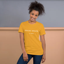 Load image into Gallery viewer, Health = Wealth Unisex T-Shirt